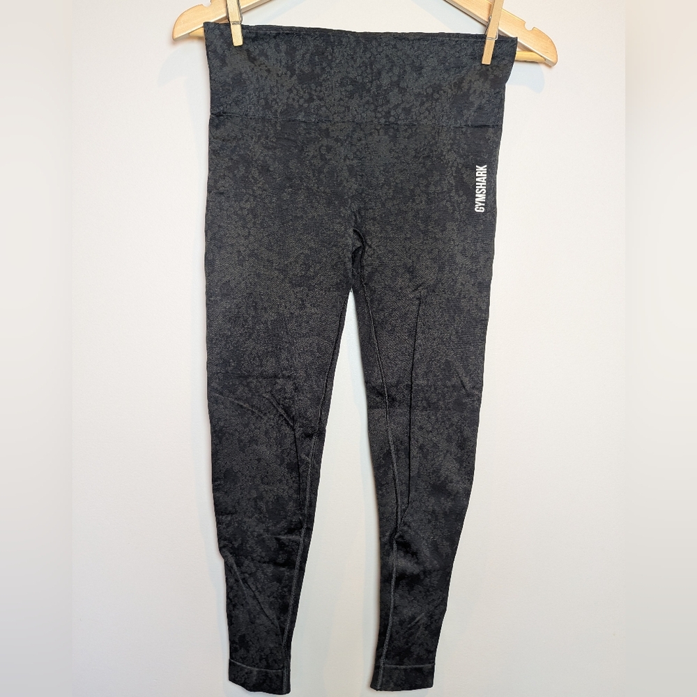 Gymshark Women's Size M Adapt Fleck Seamless Leggings Mineral Black
